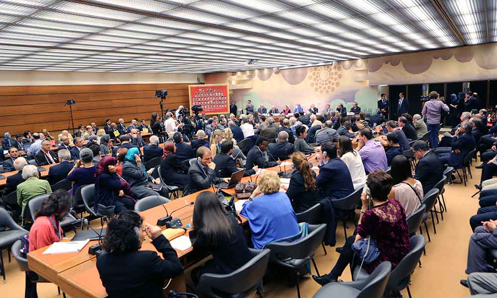 كلمة مريم رجوي في جلسة دولية في مقر الأمم المتحدة في جنيف