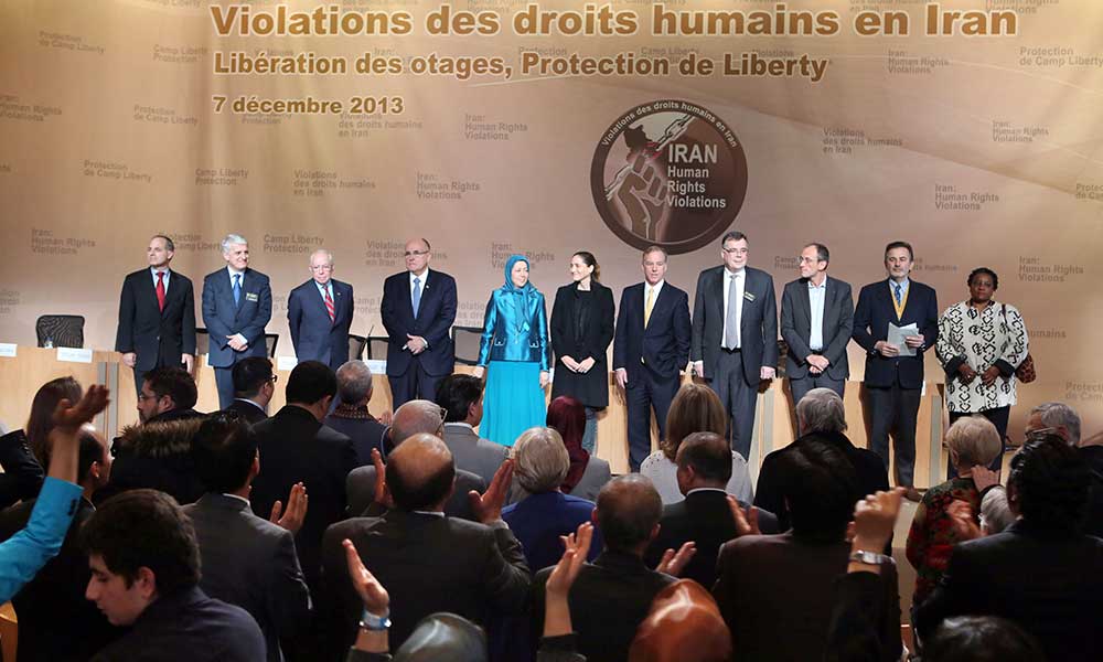 كلمة مريم رجوي في المؤتمر الدولي في باريس:الدعوة الى انقاذ حياة الرهائن الأشرفيين