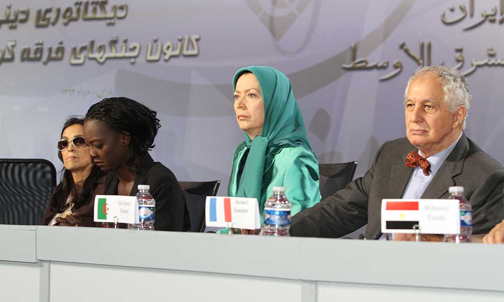 مريم رجوي: ضرورة السلام والديمقراطية في المنطقة قطع دابر النظام الايراني بمثابة بؤرة التطرف والارهاب