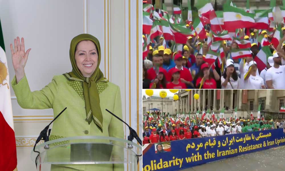 مريم رجوي: أدعو بريطانيا وأوروبا إلى الوقوف بجانب الشعب الإيراني من أجل  تغيير النظام