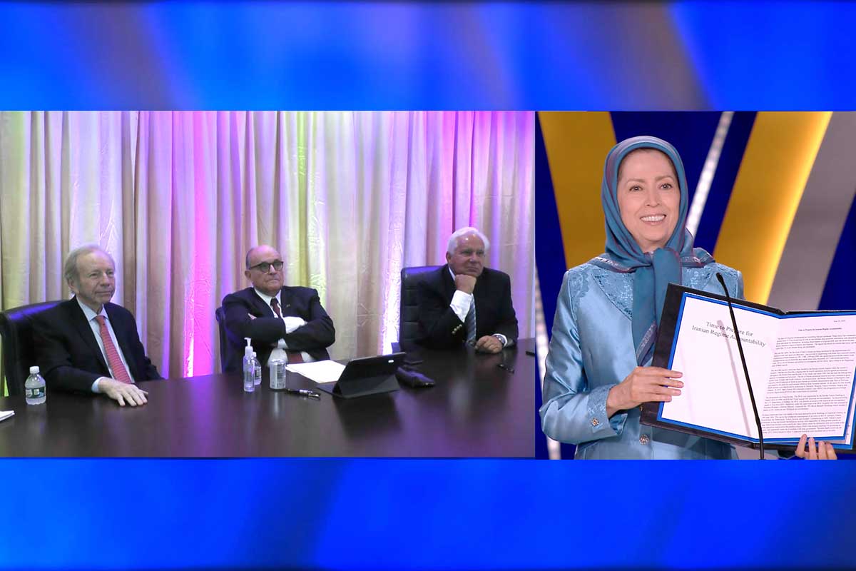 مريم رجوي: أمام المقاومة الإيرانية وجيش التحرير ثلاثة التزامات كبيرة: إسقاط نظام الملالي، حكم الشعب وقراره، والحرية والعدالة الاجتماعية