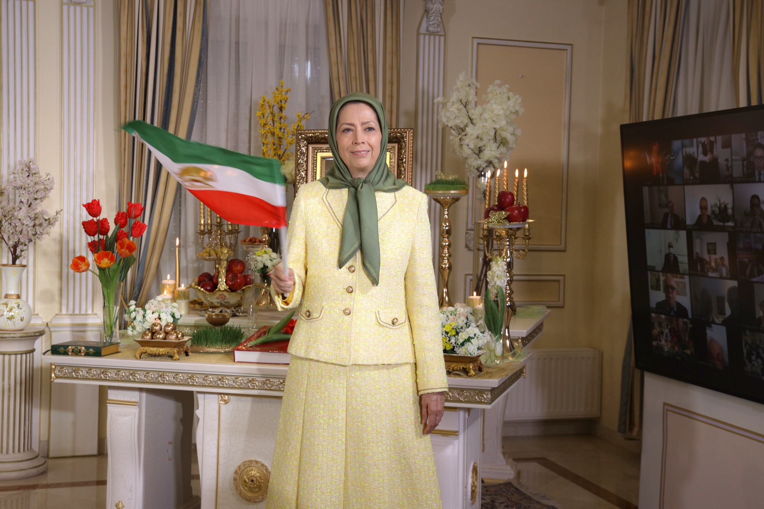 مريم رجوي: دقات ساعة حلول العام الإيراني الجديد، هي خطوات المنتفضين من أجل إسقاط الاستبداد الديني