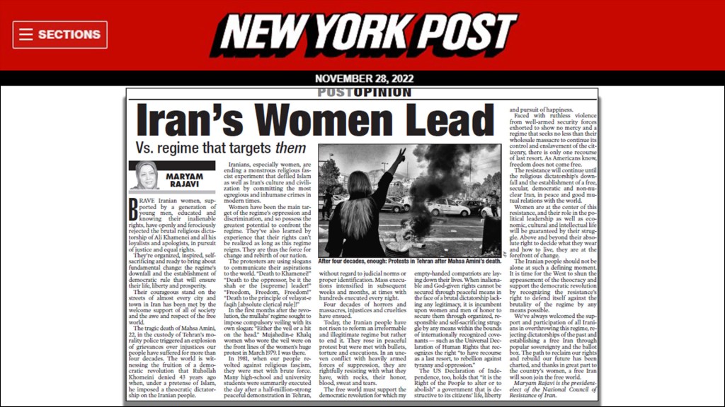 كانت النساء الهدف الرئيسي للنظام الإيراني – والآن يقدن الثورة لإسقاطه