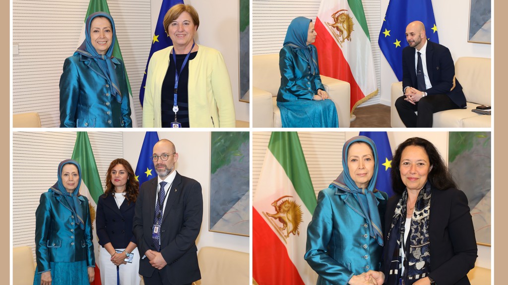 لقاءات مريم رجوي في البرلمان الأوروبي