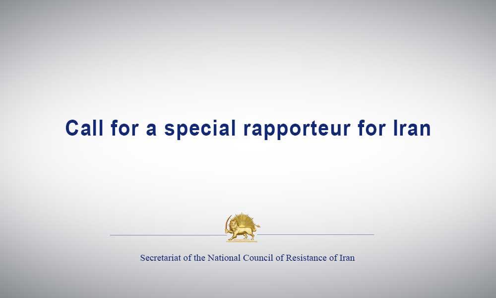 Call for a special rapporteur for Iran