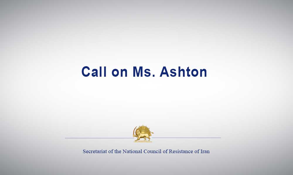 Call on Ms. Ashton