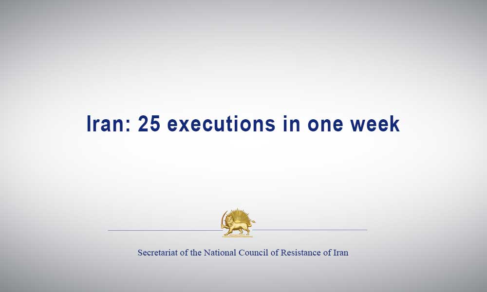 Iran: 25 executions in one week