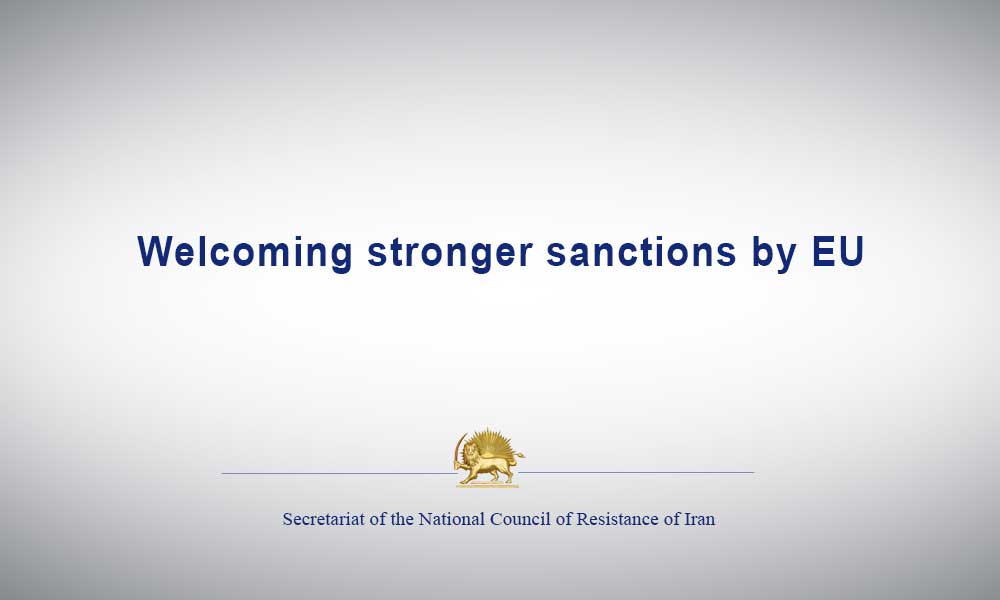 Welcoming stronger sanctions by EU