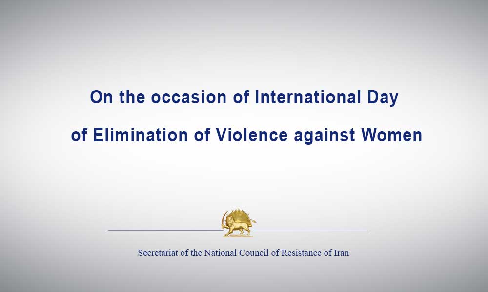 On the occasion of International Day of Elimination of Violence against Women