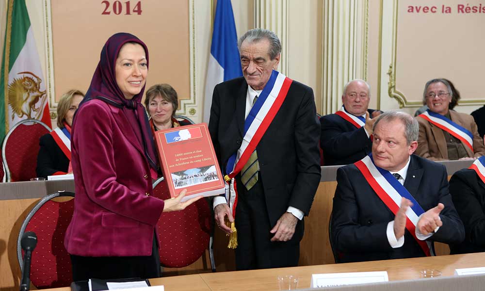 In a meeting at the headquarters of the Iranian resistance in France it was announced:Statement by 14,000 French mayors and representatives in support of the Iranian Resistance
