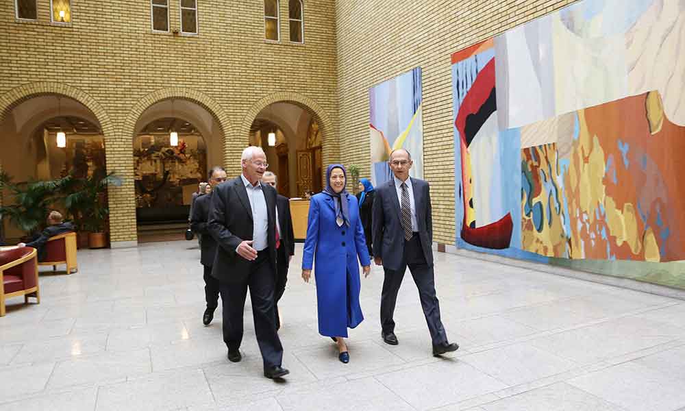 Maryam Rajavi at Norwegian Parliament