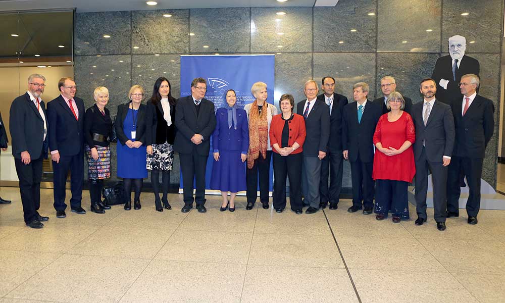 Maryam Rajavi in the European Parliament: On Human Rights Day, Iran has once again been covered in blood