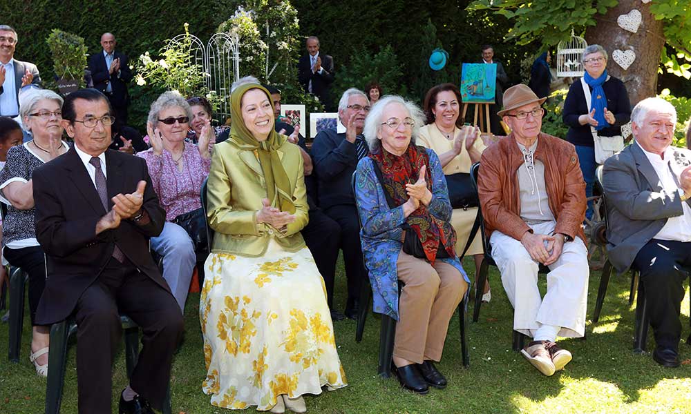 Maryam Rajavi at Flowers Festival at Auvers-sur-Oise