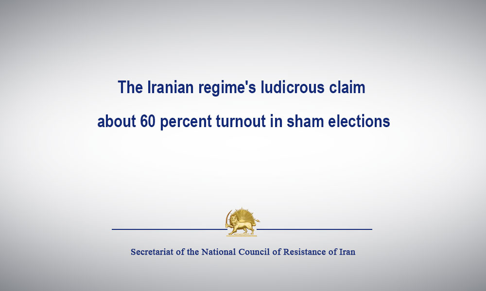 The Iranian regime’s ludicrous claim about 60 percent turnout in sham elections