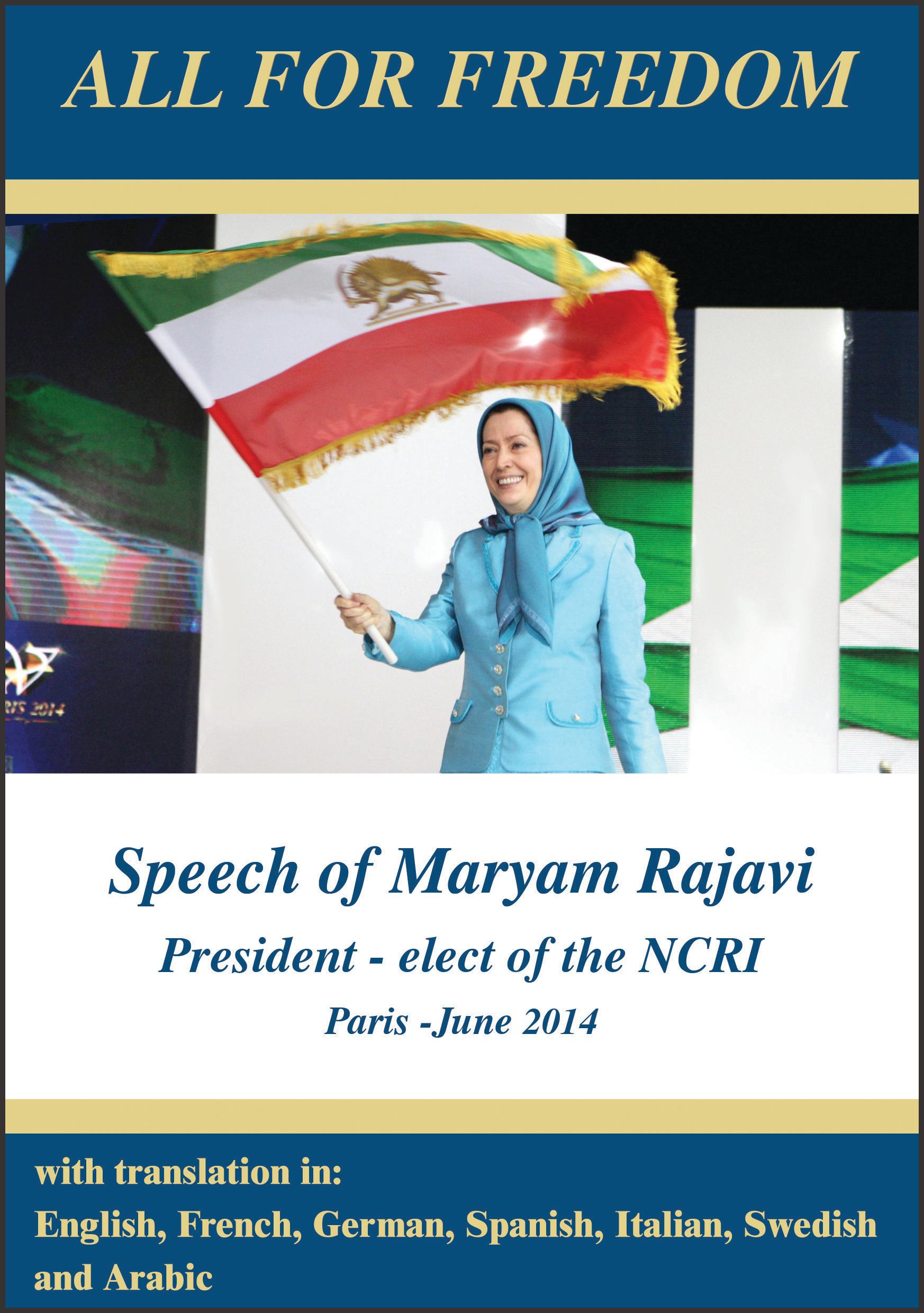 cover Maryam rajavi Grand Gathering All for freedom 1