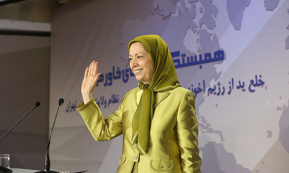 Maryam Rajavi in the meeting of Solidarity with nations of the Middle East
