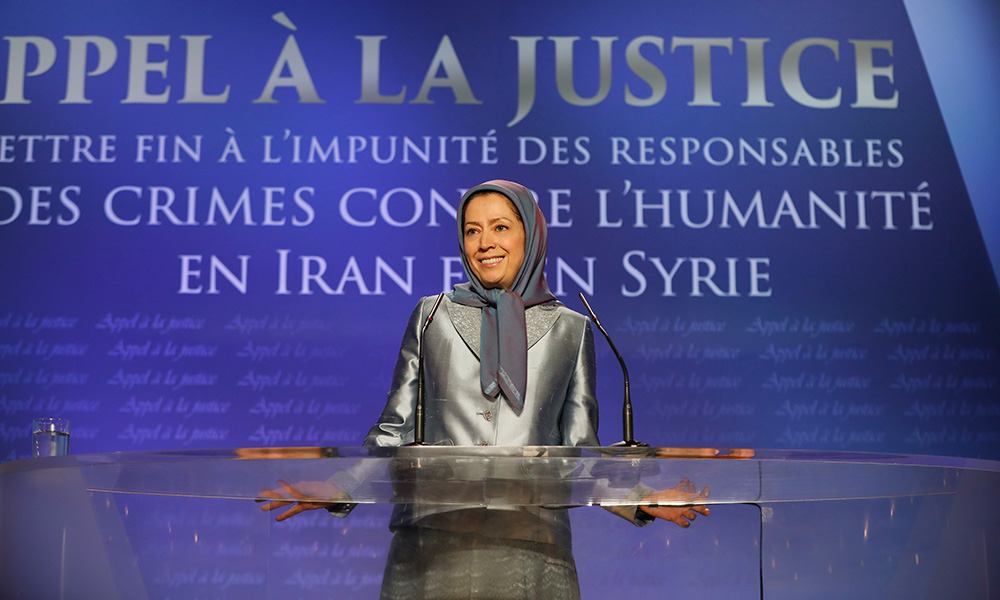 Maryam Rajavi: Call for Justice; End Impunity for Perpetrators of Crimes against Humanity in Iran and Syria