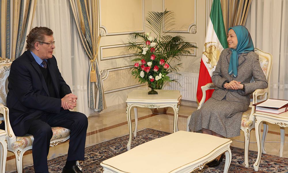 Maryam Rajavi meets Gérard Deprez,  President of the Friends of a Free Iran (FOFI) at the European Parliament