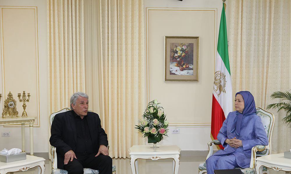 Gilbert Mitterrand meets Maryam Rajavi in Tirana