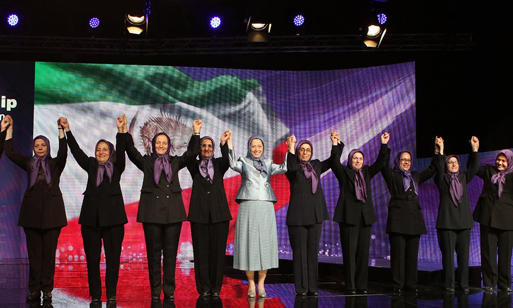 Maryam Rajavi pays tribute to the endurance of the vanguard heroines of Ashraf in IWD ceremony