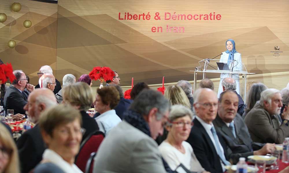 Maryam Rajavi in New Year gathering with French elected officials and supporters of the Iranian Resistance