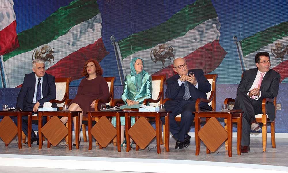 Maryam Rajavi participating in the Iranian Resistance’s Nowruz gathering