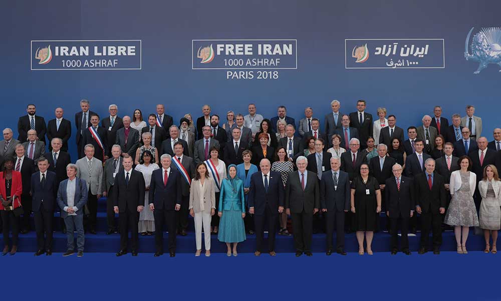 Paris: “Free Iran” with hundreds of top personalities, lawmakers and elected representatives from five continents