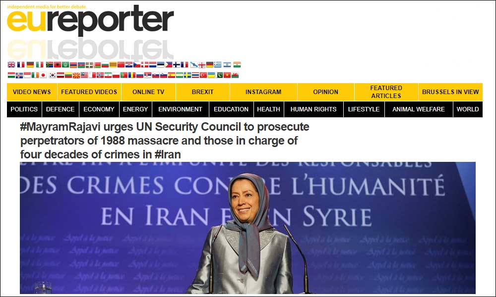 #MayramRajavi urges UN Security Council to prosecute perpetrators of 1988 massacre and those in charge of four decades of crimes in #Iran