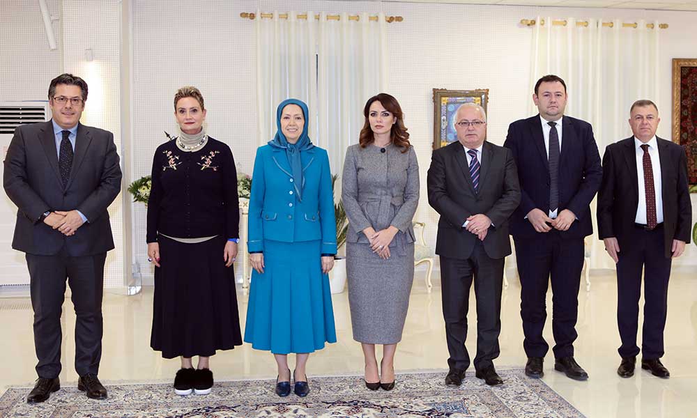 A parliamentary delegation from Albania meets with Maryam Rajavi