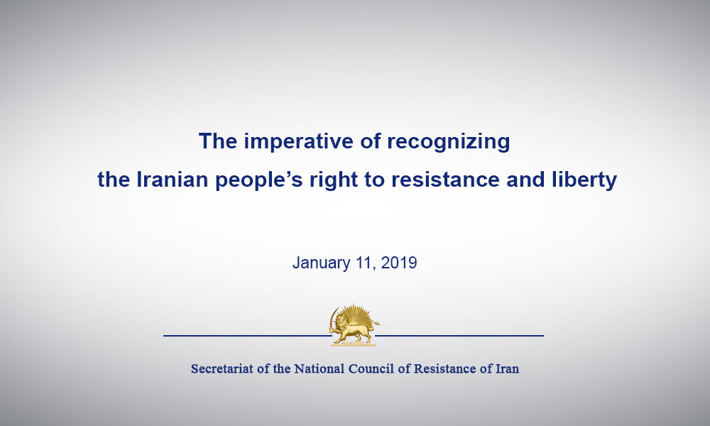 The imperative of recognizing the Iranian people’s right to resistance and liberty