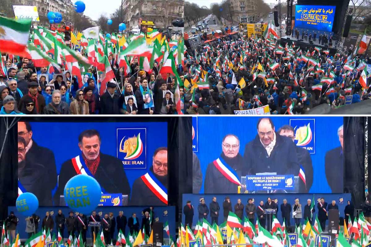 Maryam Rajavi’s message to the demonstration of Iranians in Paris: All Iranians demand freedom, a republic based on democracy, and call for the overthrow of the clerical regime