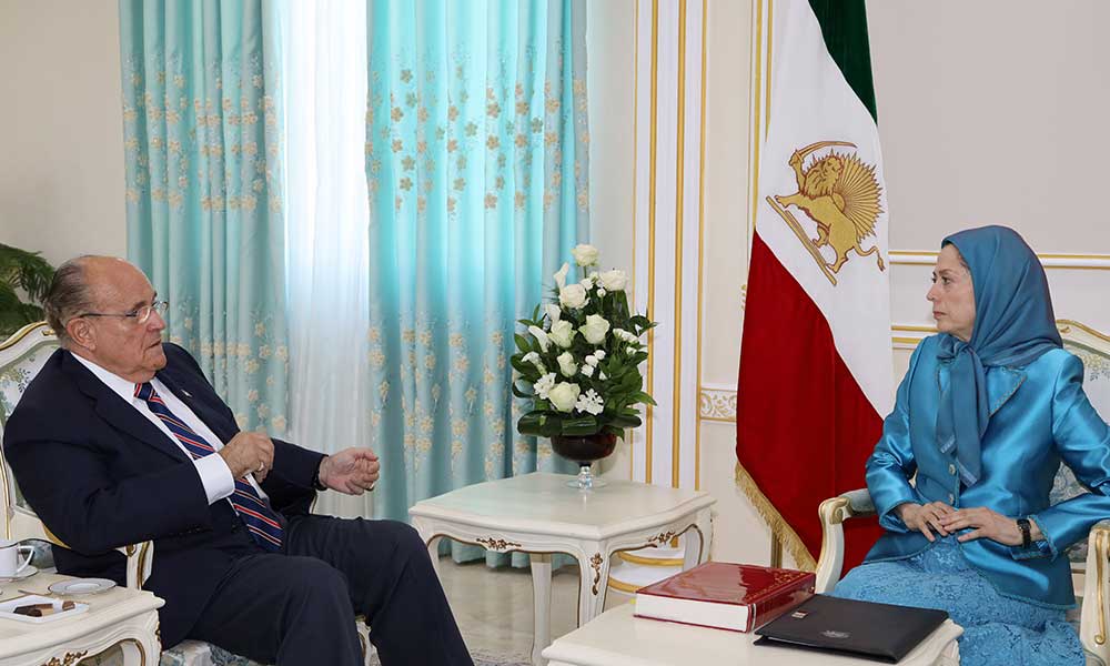 Maryam Rajavi Meets Rudy Giuliani in Albania
