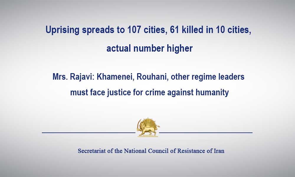 Uprising spreads to 107 cities, 61 killed in 10 cities, actual number higher