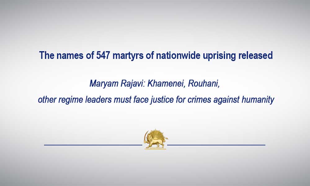 The names of 547 martyrs of nationwide uprising released