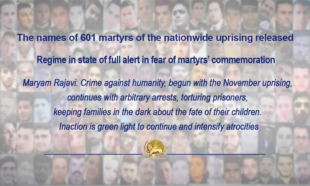 The names of 601 martyrs of the nationwide uprising released