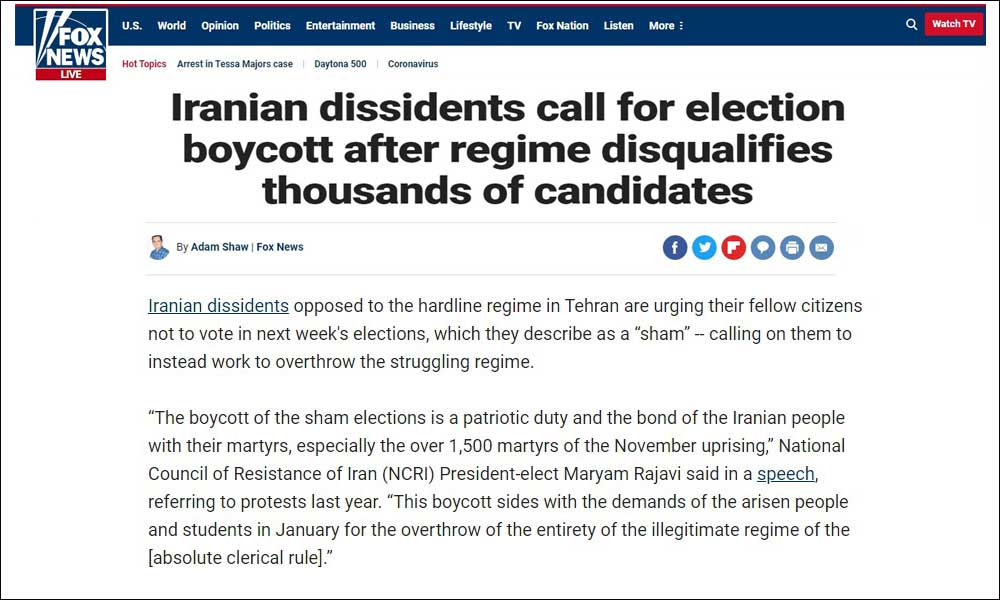 Iranian dissidents call for election boycott