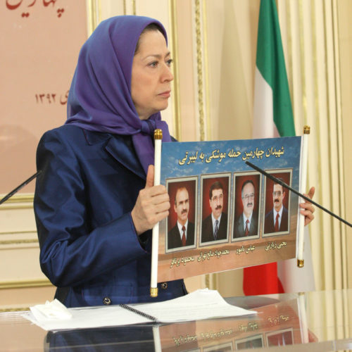 Maryam_Rajavi_Commemoration of Camp Liberty Martyrs