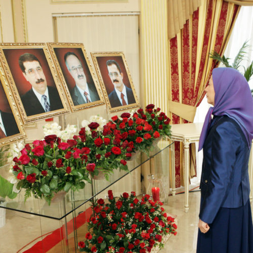 Maryam_Rajavi_Commemoration of Camp Liberty Martyrs