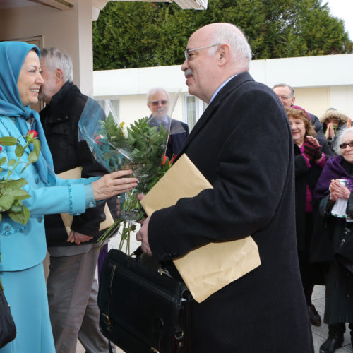 Maryam Rajavi, Meeting with British delegation- Auvers sur Oise- 27 January 2014