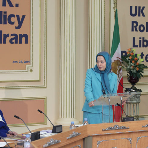 Maryam Rajavi, Meeting with British delegation- Auvers sur Oise- 27 January 2014