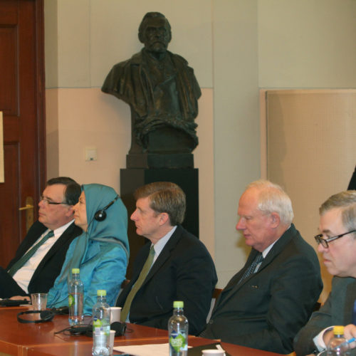 Maryam Rajavi at the Noble Peace Institute, Oslo, Norway – 24 February 2014