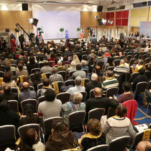 Maryam Rajavi at the gathering of 60 Iranian associations from Sweden, Norway, Denmark and Finland in Oslo- 25 February 2014