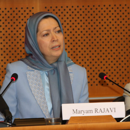 Maryam Rajavi, European Parliament, 9 April 2014