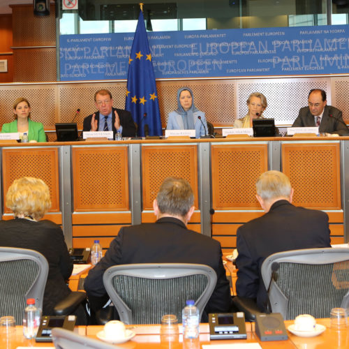 Maryam Rajavi, European Parliament, 9 April 2014