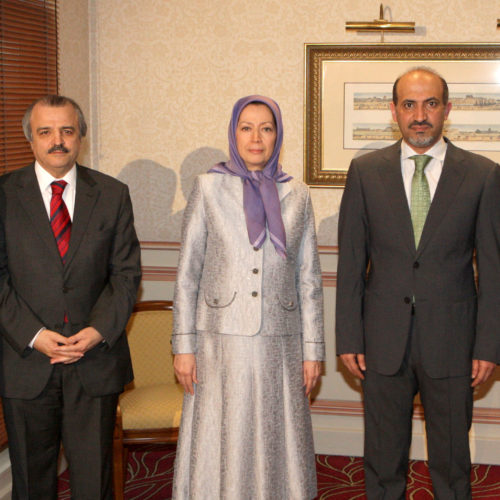 Meeting Maryam Rajavi and Mr. Ahmad Jarba in Paris- 23 May 2014