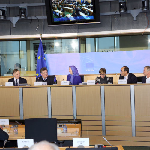 Maryam Rajavi, European Parliament, International day of Human Rights- December 10, 2014