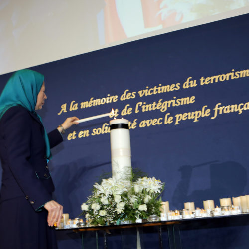 Maryam Rajavi- Gathering titled “In 2015, all for tolerance and democracy against religious extremism”-11jan2015