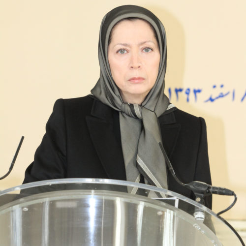 Maryam Rajavi, Honoring memory of the Great artist of Iran’s art and Resistance, Andranik Assatourian- February 27, 2015