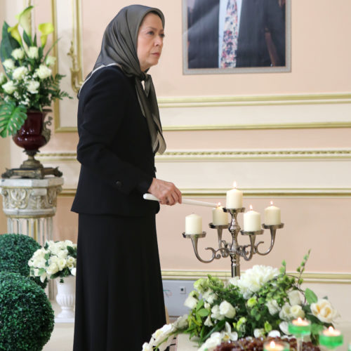 Maryam Rajavi, Honoring memory of the Great artist of Iran’s art and Resistance, Andranik Assatourian- February 27, 2015