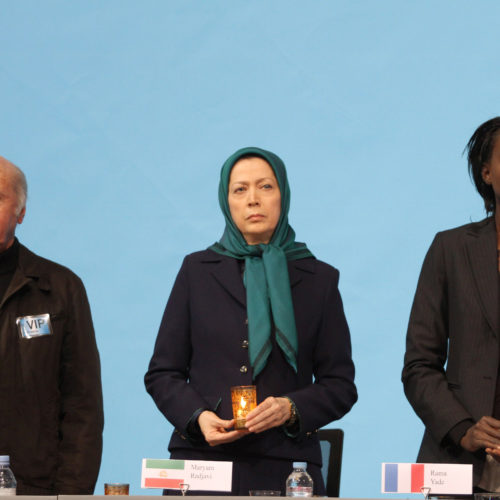 Maryam Rajavi- Gathering titled “In 2015, all for tolerance and democracy against religious extremism”-11jan2015